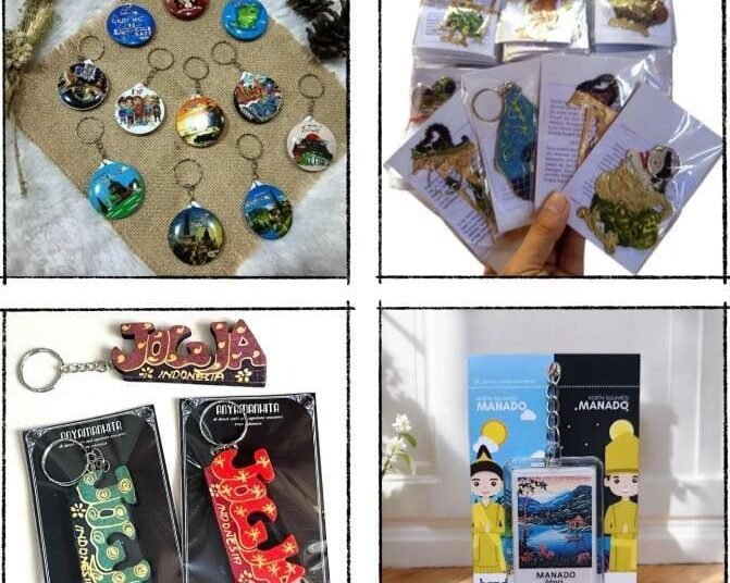 Produksi Dan Penjualan Produk Kerajinan Khas Daerah Dalam Perspektif Ekonomi Mikro 7 Gambar 2. Contoh produk souvenir khas daerah yang dipasarkan.