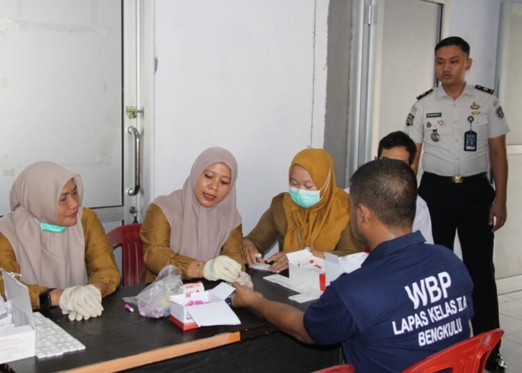 Bersama Dinkes Kota Bengkulu, Lapas Perkuat Deteksi Dini HIV dan Malaria