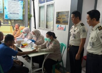 Deteksi Dini Penyakit, Rutan Bengkulu Gandeng Puskesmas Pasar Ikan Gelar Skrining Kesehatan