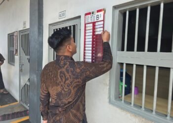 Pastikan Administrasi Pengamanan Tertib, KPR Rutan Bengkulu Laksanakan Pemeriksaan Papan Sterek