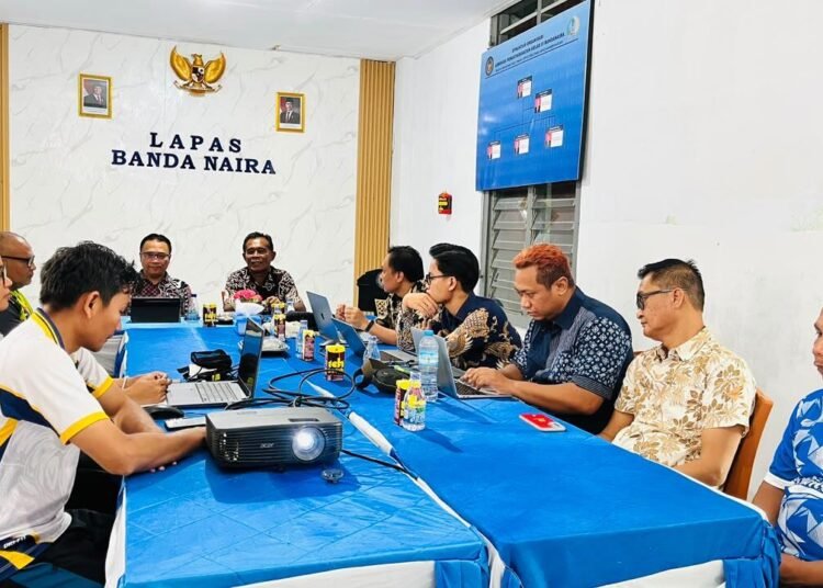 Perkuat Tata Kelola Aset Negara, Lapas Bandanaira Gelar Rapat Koordinasi Pengelolaan BMN Bersama KPKNL Ambon