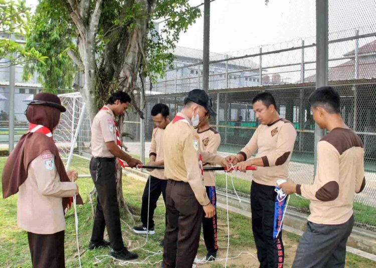 Lapas Bengkulu, Pramuka Lapas Bengkulu, warga binaan, pembinaan kepribadian, pionering Pramuka, keterampilan pionering, kerja sama